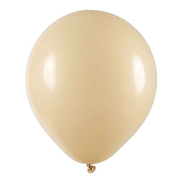 Balão de Festa Redondo Profissional Látex Liso - Bege - Art-Latex - Rizzo Balões