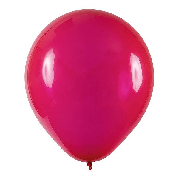Balão de Festa Redondo Profissional Látex Liso - Vermelho Rubi - Art-Latex - Rizzo Balões