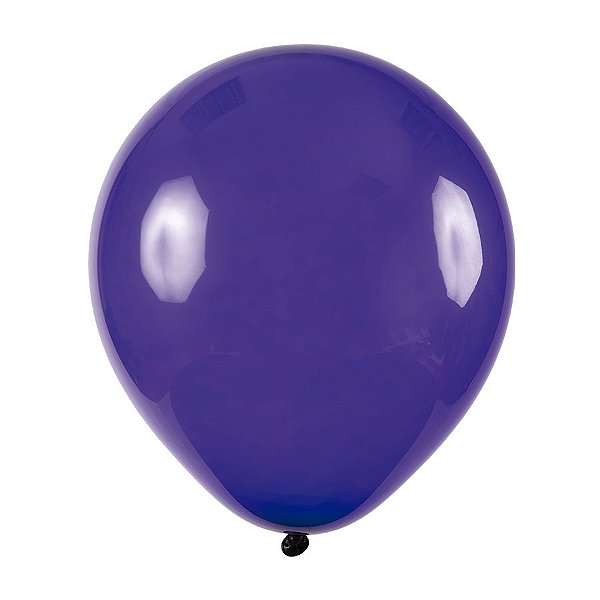 Balão de Festa Redondo Profissional Látex Cristal - Violeta - Art-Latex - Rizzo Balões