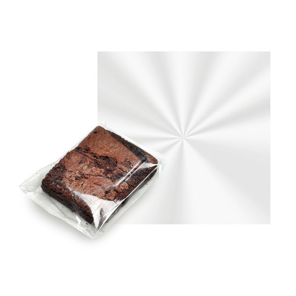 Folha Cristal para Brownie - 20X20cm - 100 unidades - Cromus - Rizzo Embalagens