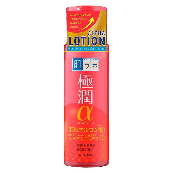 Hada Labo Gokujyun Alpha Lotion Loção Hidratante Anti-idade 170ml