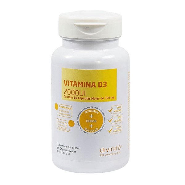 Divinitè Vitamina D3 2000UI 30 Caps 250mg