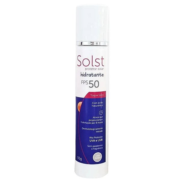 Axigram Solst Protetor Solar Hidratante FPS50 Toque Seco 55g