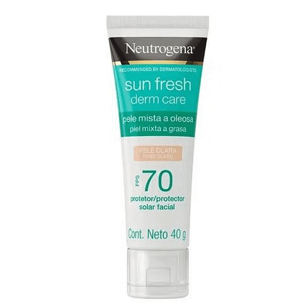 Neutrogena Sun Fresh Oily Skin Pele Clara FPS 70 Protetor Solar Facial 40g