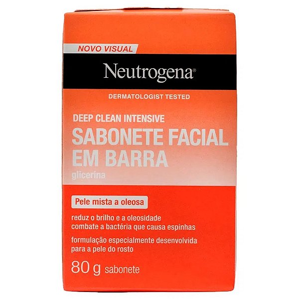 Neutrogena Deep Clean Sabonete Barra Facial 80g