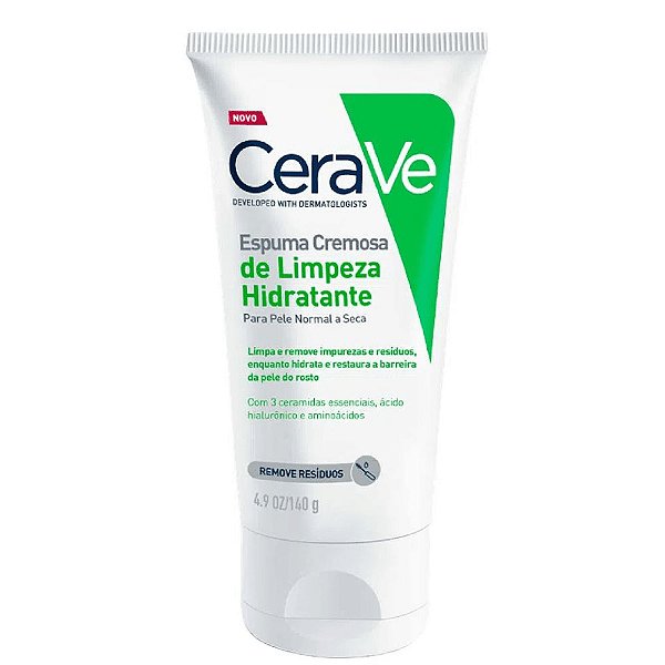 Cerave Espuma Cremosa De Limpeza Hidratante 140g