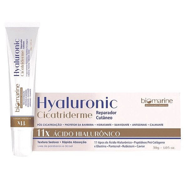 Biomarine Hyaluronic Cicatriderme Hidratante Reparador 30g