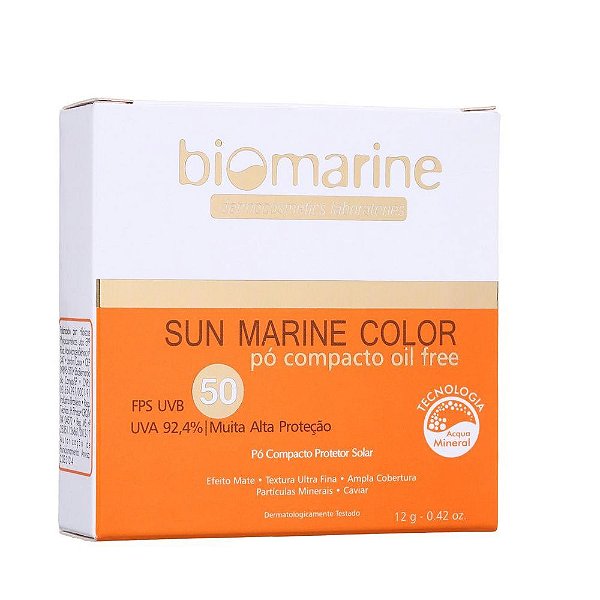 Biomarine Sun Marine Color Pó Compacto FPS50 Bronze 12g