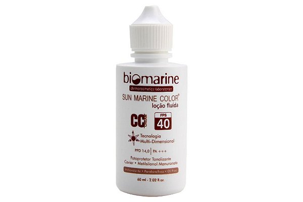 Biomarine SunMarine FPS40 CC Cream Loção Fluída Natural 60ml