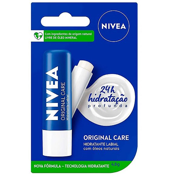 Nivea Original Hidratante Labial Essential Care 4,8g