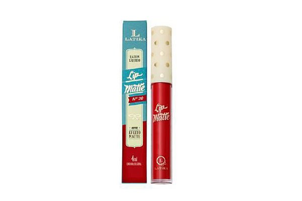 Latika Lip Matte Nº20 Vermelho - 4Ml