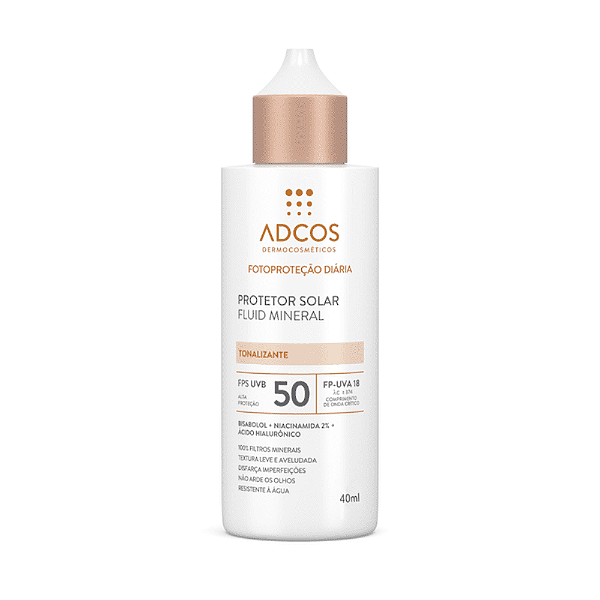 Adcos Protetor Solar Fluid Fps 50 Mineral Tonalizante 40ml