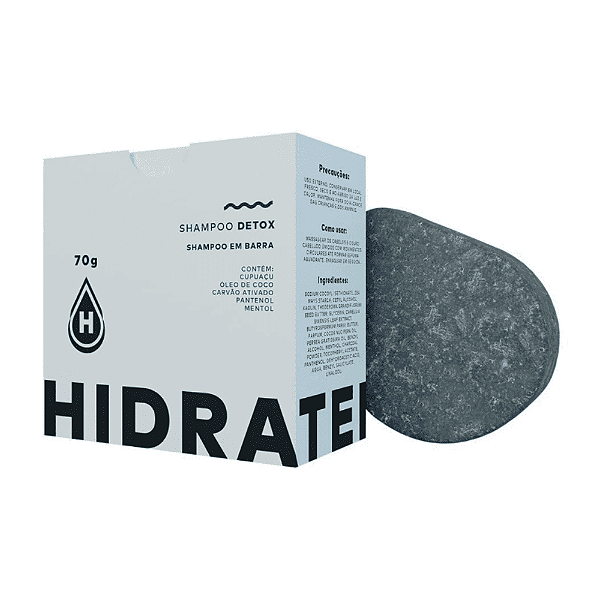 Hidratei Shampoo Sólido Detox 70g
