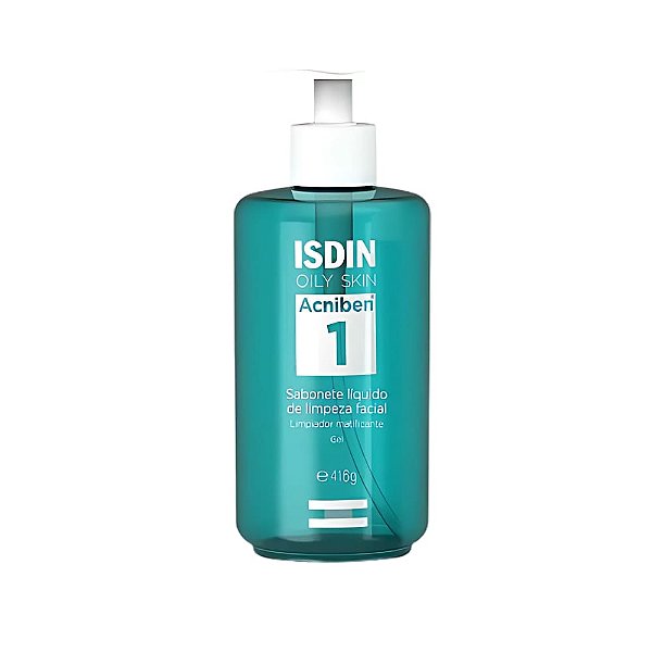 Isdin Oily Skin Acniben 1 Sabonete Liquido de Limpeza Facial 416g