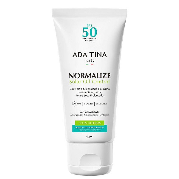 Ada Tina Normalize Solar Oil Control FPS50 Protetor Solar 40ml -  DERMAdoctor | Dermocosméticos e Beleza com até 70%OFF