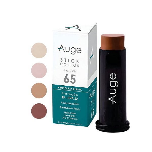 Auge Base Stick Collor Fotoprotetora FPS65 Chocolate 15g