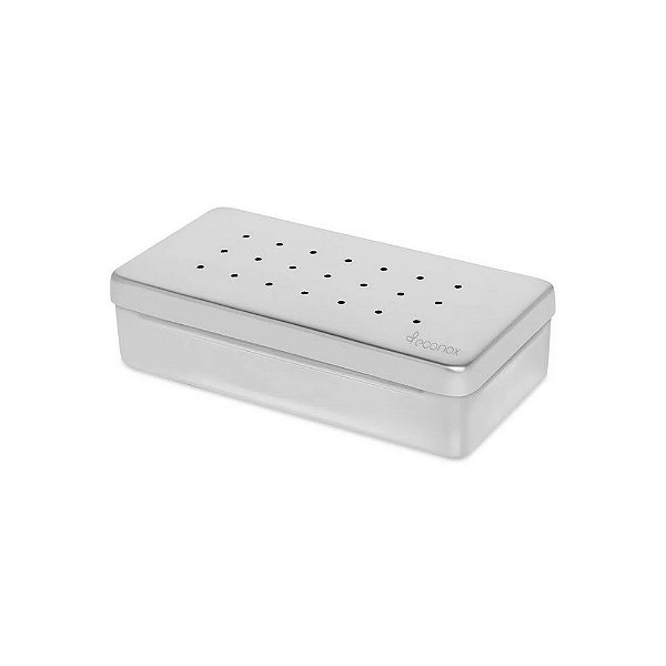 Fami Estojo Perfurado de Inox Econox 18x8x3cm