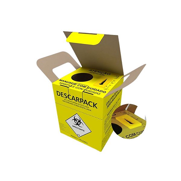 Descarpack Coletor para Material Perfurocortante Descartável 13L