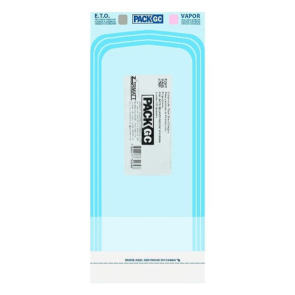 Pack GC Envelope Para Esterilização 90Mm X 160Mm Pacote com 100un