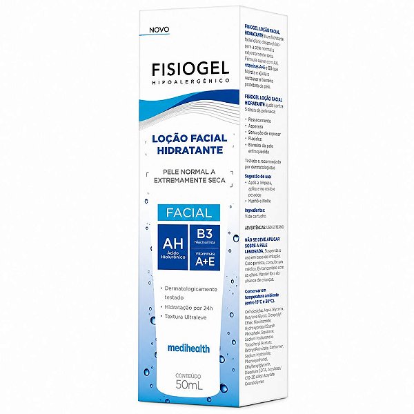 Megalabs Fisiogel Loção Facial A+E Pele Normal a Seca 50ml