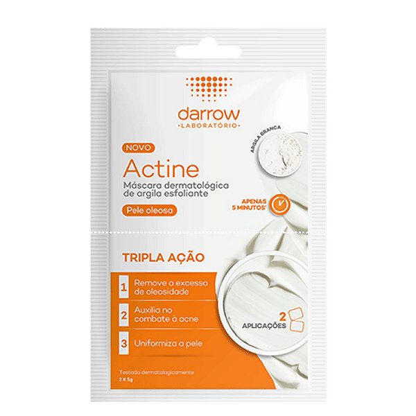 Darrow Actine Máscara Facial Esfoliante 2 Sachês de 5g