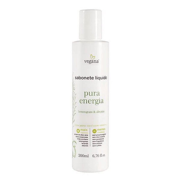 Vegana Sabonete Líquido Pura Energia 200ml