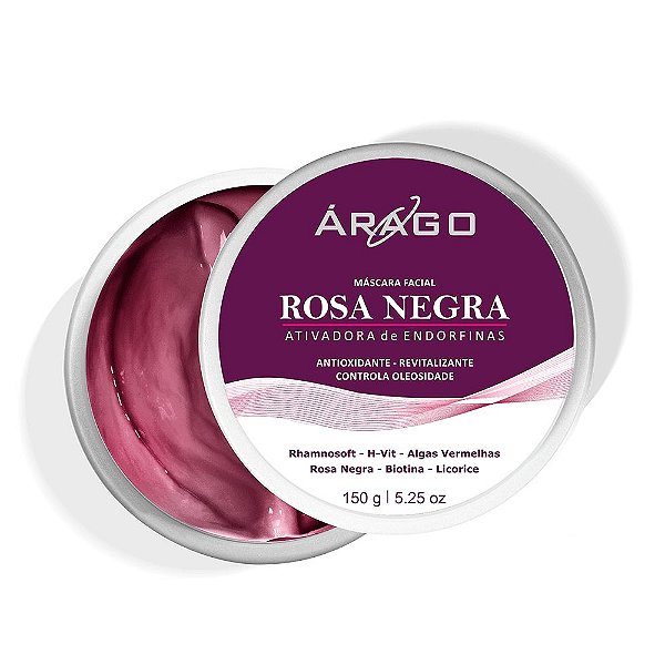 Árago Máscara Facial Rosa Negra 150g