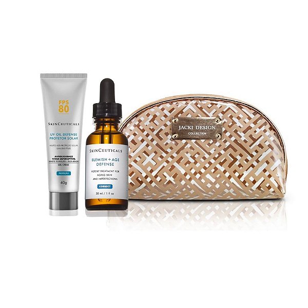 Kit Skinceuticals Blemish Age Defense 30ml + Uv Oil Defense SPF80 40g + Necessaire Grátis