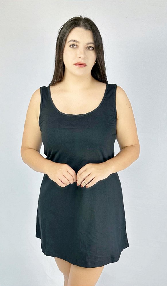Vestido Feminino Cantão Casual em 100% Algodão Monaco