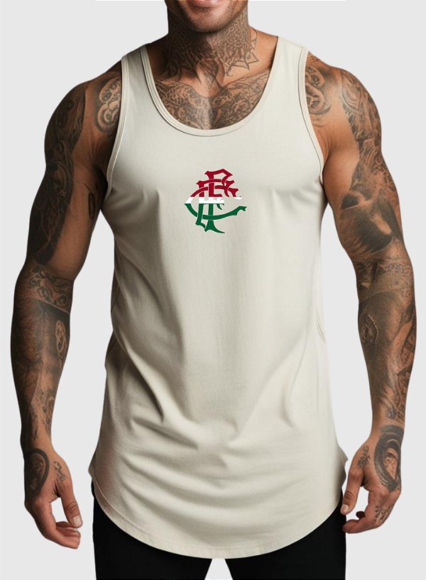 REGATA MASCULINA ALGODÃO PREMIUM - FLU