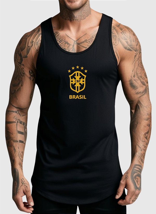 REGATA MASCULINA ALGODÃO PREMIUM - BRASIL