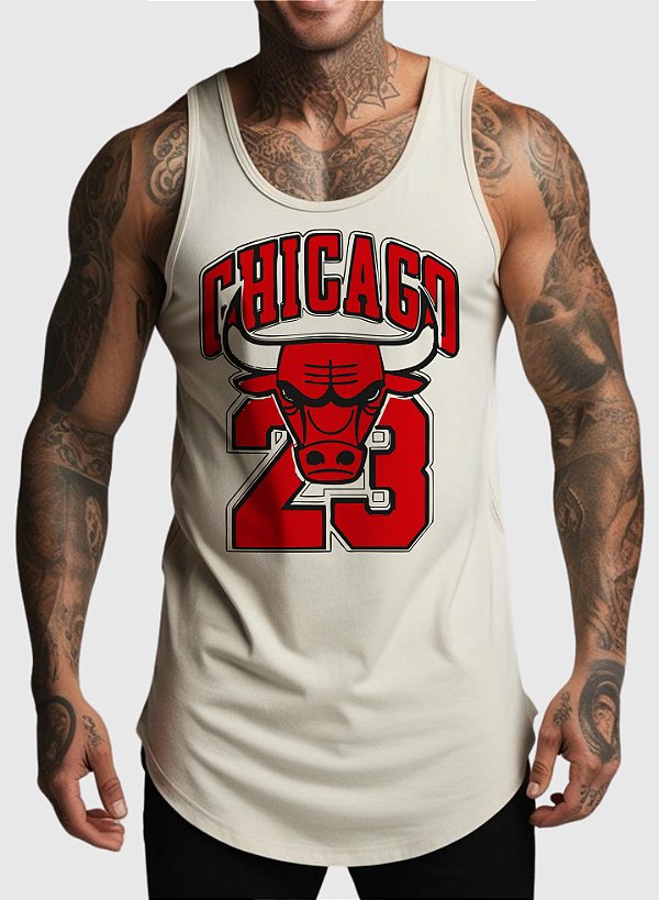 REGATA MASCULINA ALGODÃO PREMIUM - CHICAGO BULLS