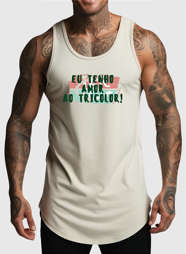 REGATA MASCULINA ALGODÃO PREMIUM - AMOR AO FLU