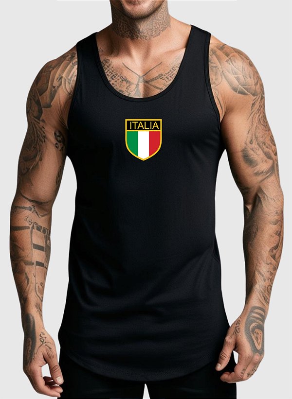 REGATA MASCULINA ALGODÃO PREMIUM - ITALIA