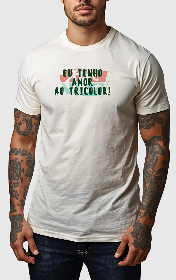 CAMISETA MASCULINA ALGODÃO PREMIUM - AMOR AO FLU OFF