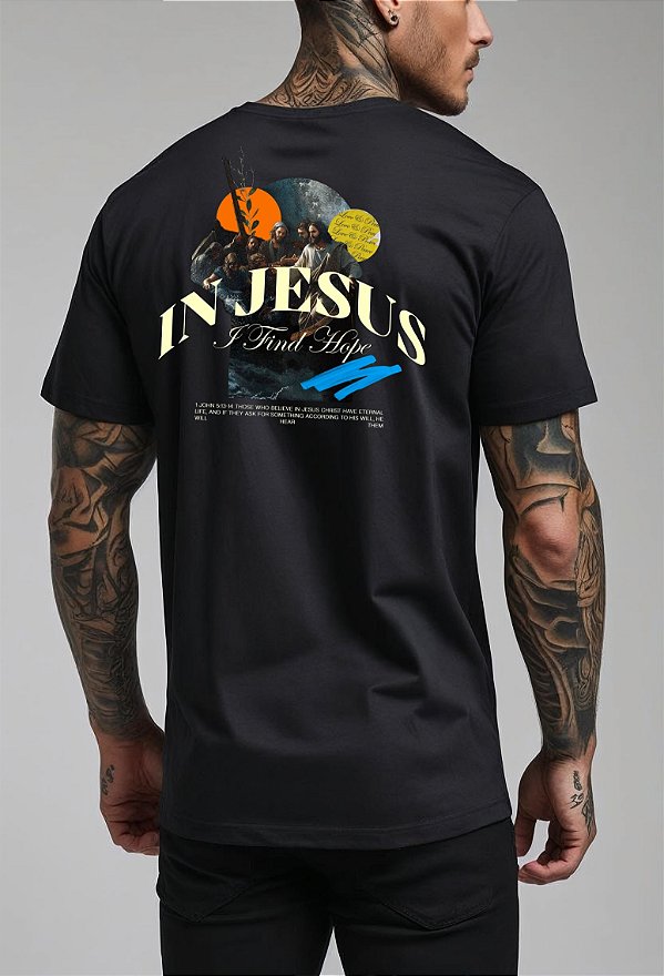 CAMISETA MASCULINA ALGODÃO PREMIUM - IN JESUS
