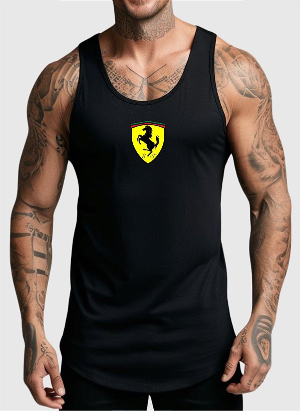 REGATA MASCULINA ALGODÃO PREMIUM - FERRARI