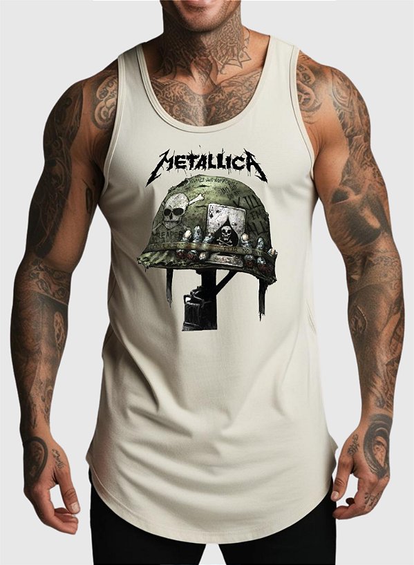 REGATA MASCULINA ALGODÃO PREMIUM - METALLICA