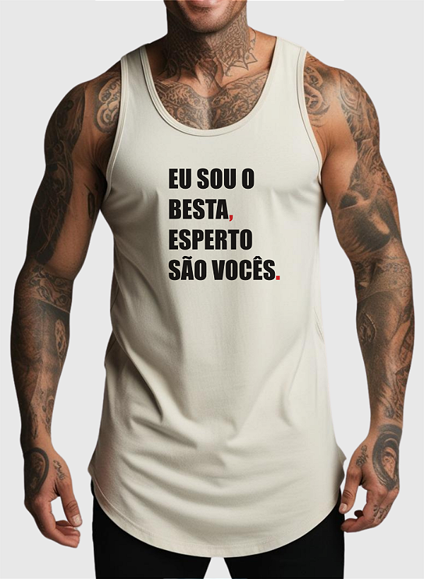 REGATA MASCULINA ALGODÃO PREMIUM - ESPERTO SÃO VOCÊS
