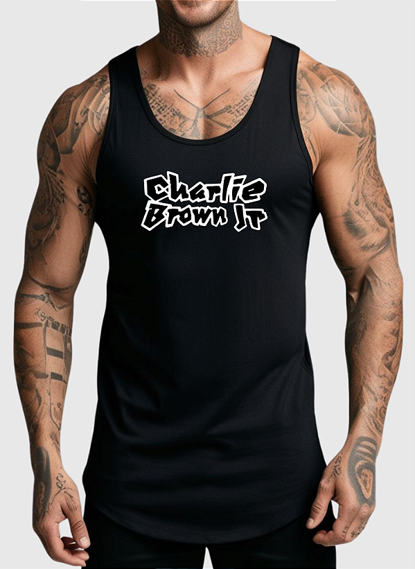REGATA MASCULINA ALGODÃO PREMIUM - CHARLIE BROWN JR