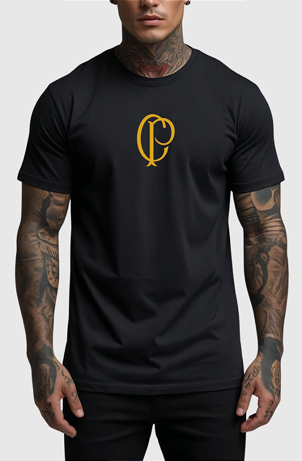 CAMISETA MASCULINA ALGODÃO PREMIUM - CORINTHIANS