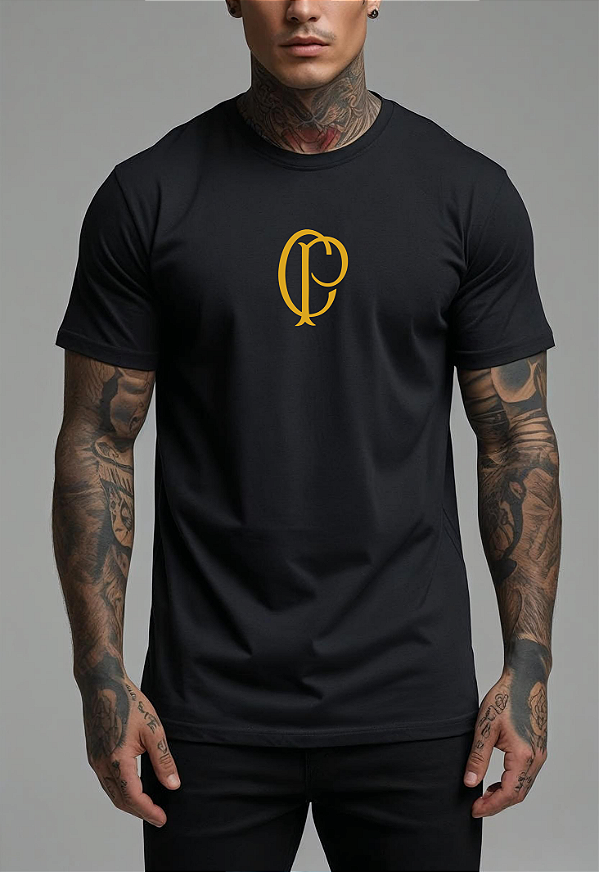 CAMISETA MASCULINA ALGODÃO PREMIUM - CORINTHIANS