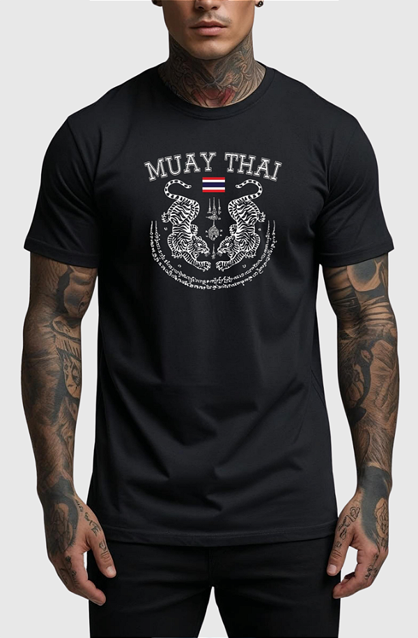 CAMISETA MASCULINA ALGODÃO PREMIUM - MUAY THAI