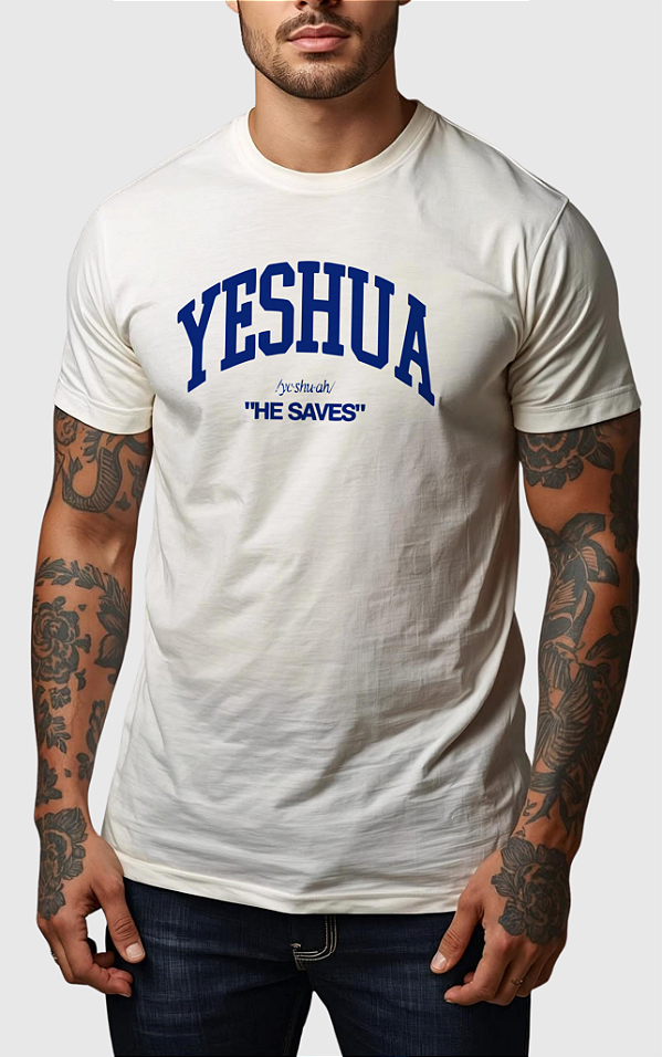 CAMISETA MASCULINA ALGODÃO PREMIUM - YESHUA