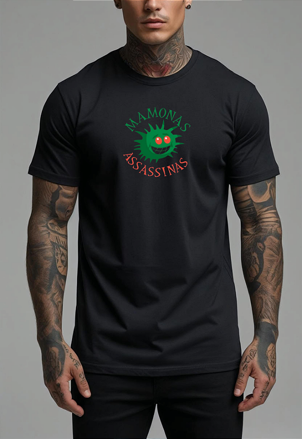 CAMISETA MASCULINA ALGODÃO PREMIUM - MAMONAS ASSASSINAS