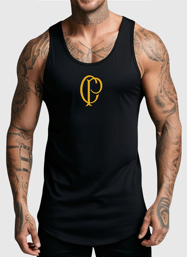 REGATA MASCULINA ALGODÃO PREMIUM - CORINTHIANS