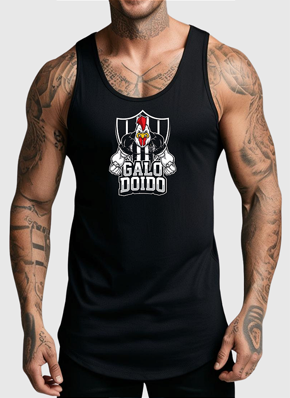 REGATA MASCULINA ALGODÃO PREMIUM - GALO DOIDO