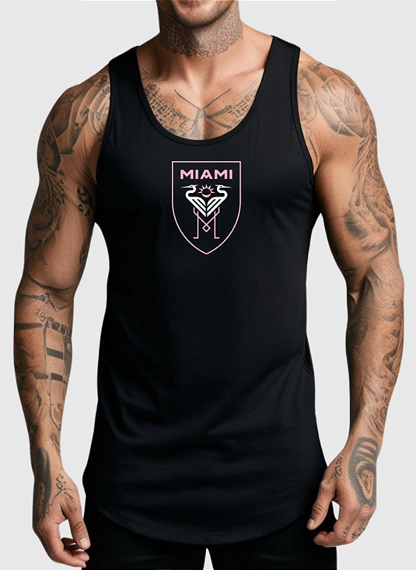 REGATA MASCULINA ALGODÃO PREMIUM - INTER MIAMI