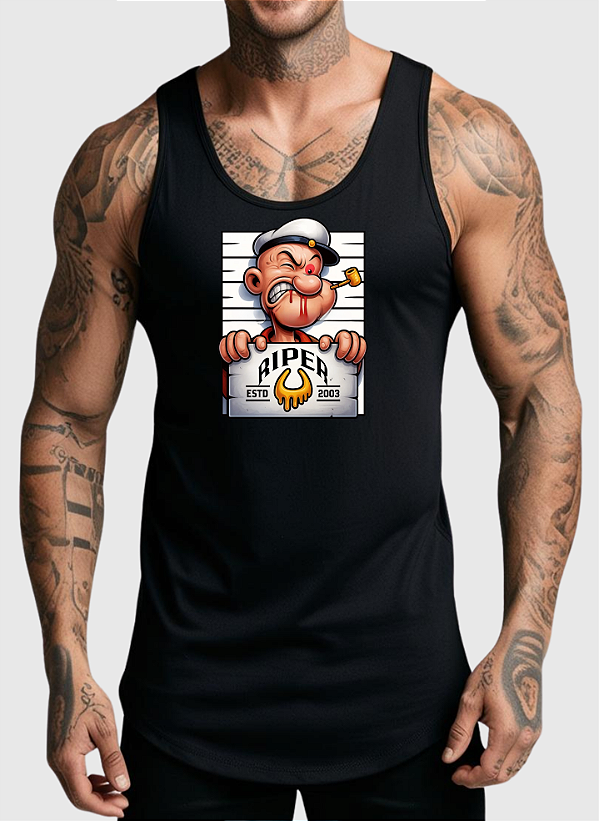 REGATA MASCULINA ALGODÃO PREMIUM - POPEYE