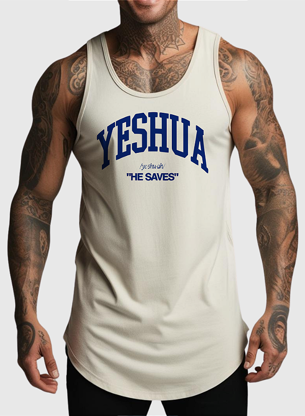 REGATA MASCULINA ALGODÃO PREMIUM - YESHUA